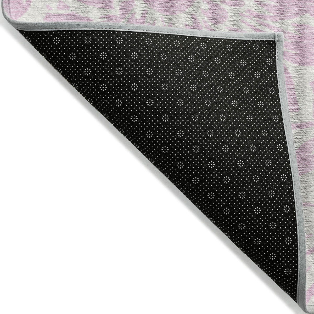 3' X 5' Pink and Ivory Floral Washable Non Skid Indoor Outdoor Area Rug LuxuryLifeWay Online Store