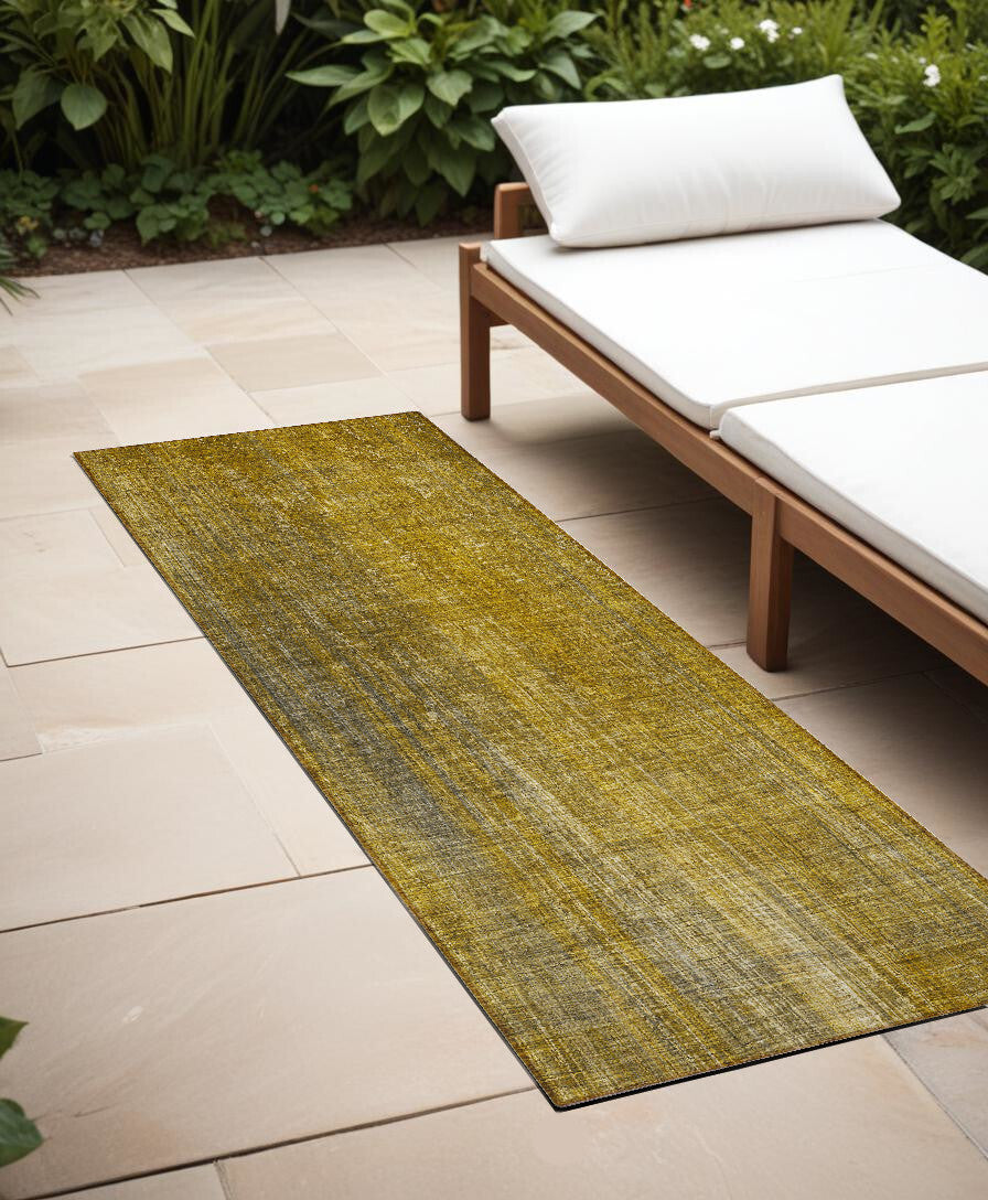 8' Runner Chocolate Striped Washable Non Skid Indoor Outdoor Runner Rug LuxuryLifeWay Online Store