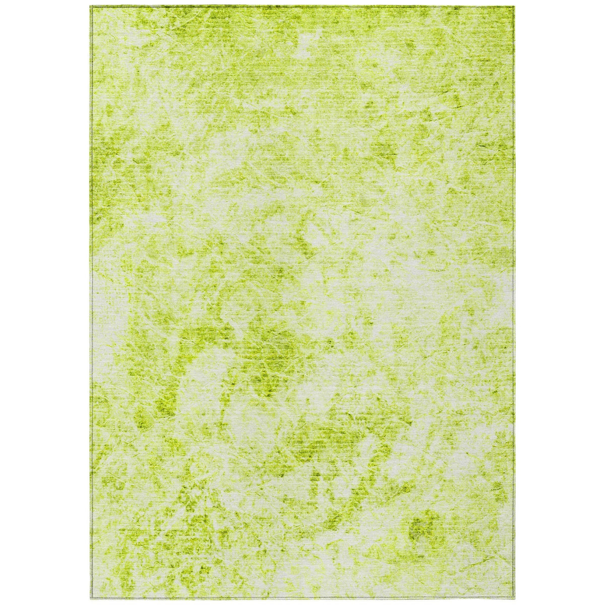 3' X 5' Lime Green Abstract Washable Non Skid Indoor Outdoor Area Rug LuxuryLifeWay Online Store