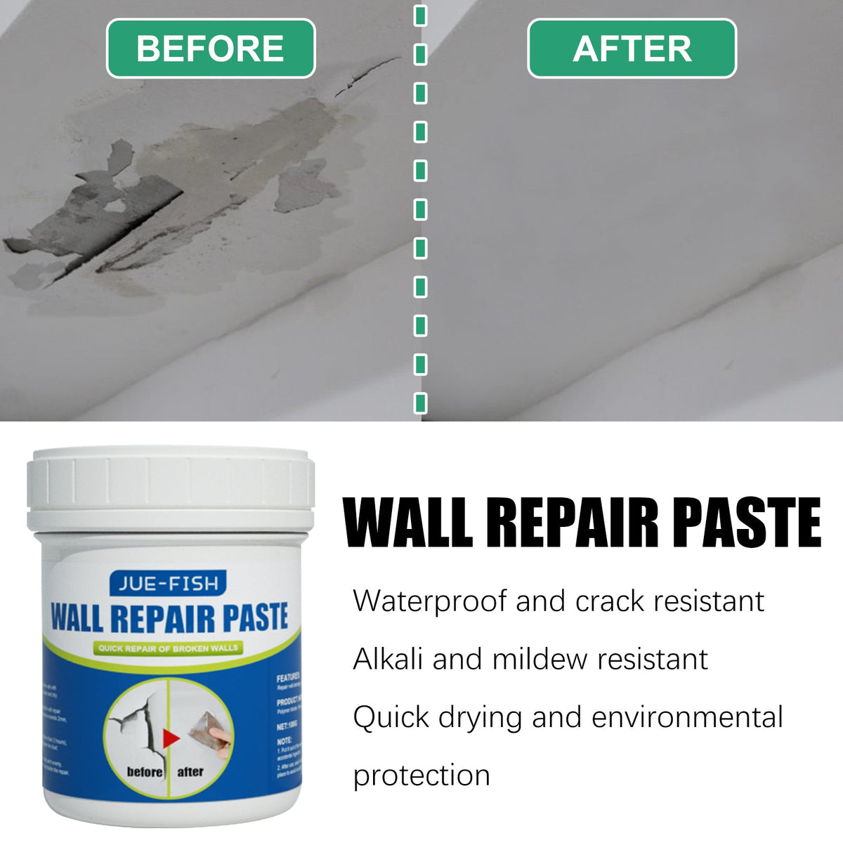 Wall Repair Paste Wall Repair Paste Tri Light Beauty