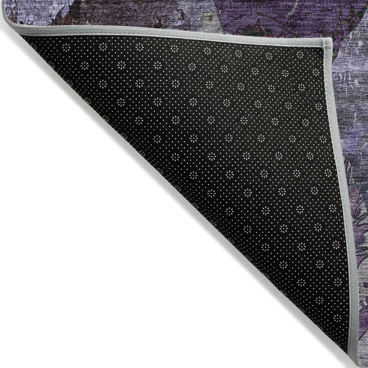 2' X 8' Purple and Green Abstract Washable Indoor Outdoor Runner Rug LuxuryLifeWay Online Store