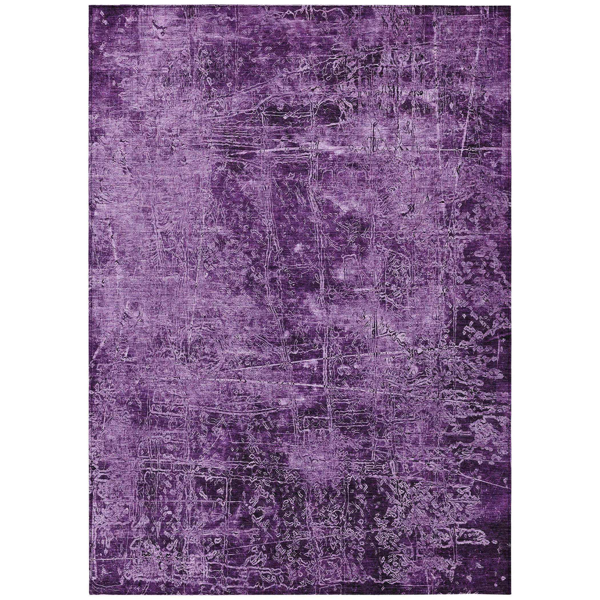 3' X 5' Purple Abstract Washable Non Skid Indoor Outdoor Area Rug LuxuryLifeWay Online Store
