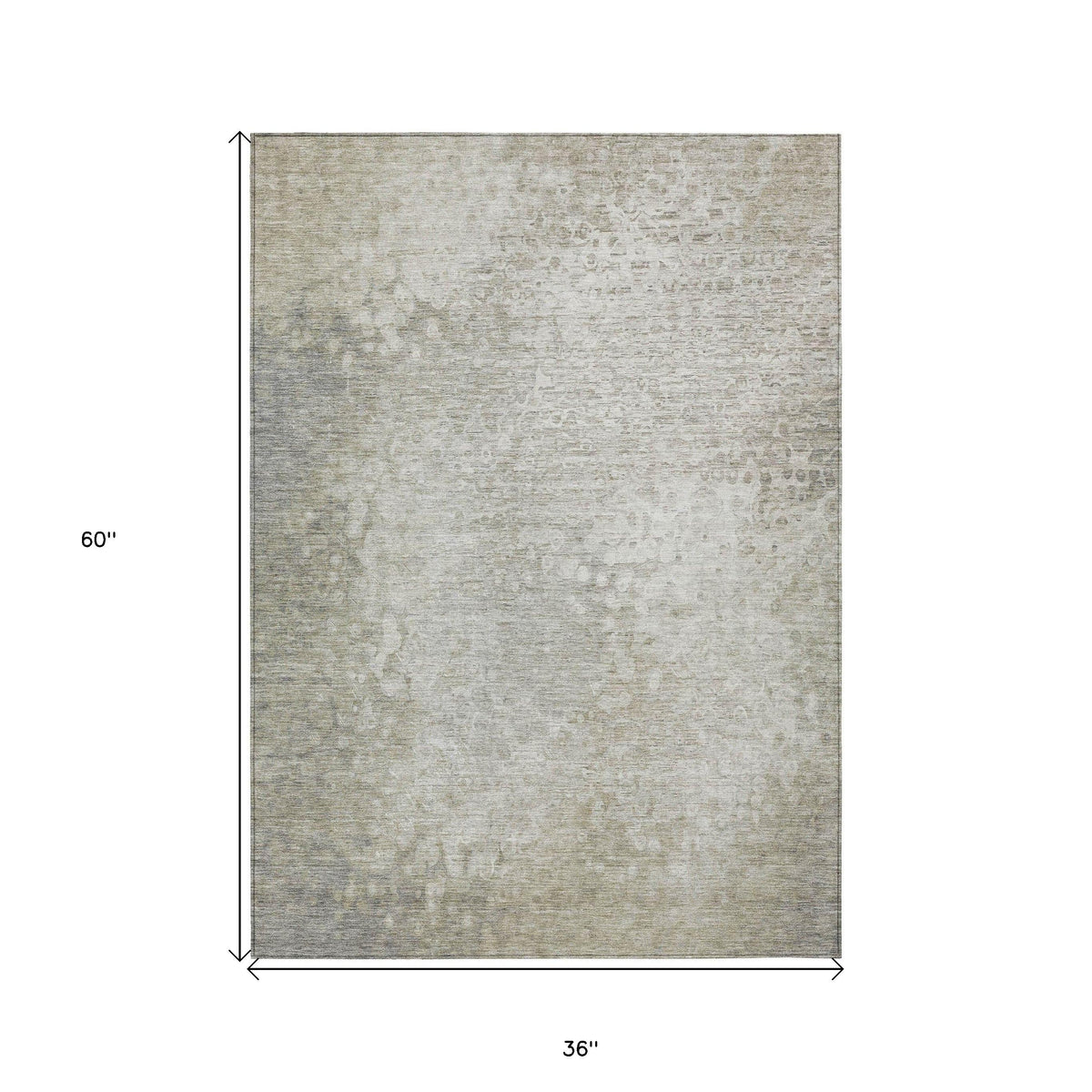 3' X 5' Beige Washable Non Skid Indoor Outdoor Area Rug LuxuryLifeWay Online Store