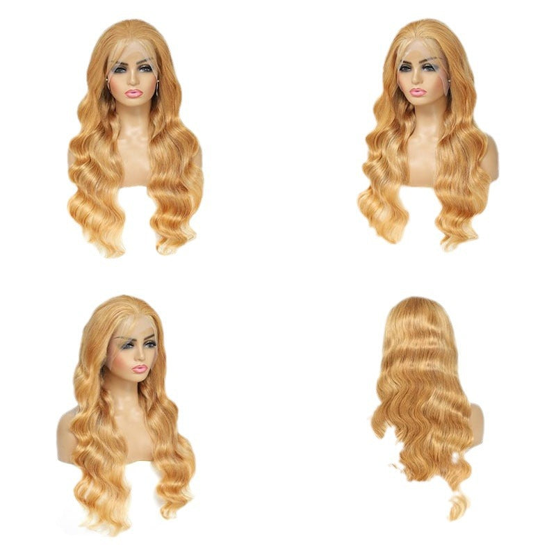 Human Hair Wig Front Lace All Real Hair 13 X4 Headgear LuxuryLifeWay Online Store
