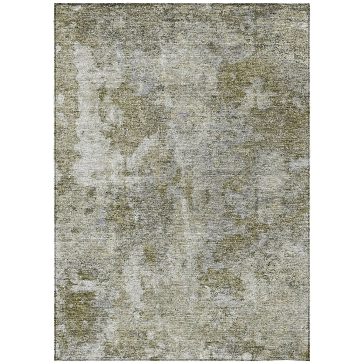 3' X 5' Green Abstract Washable Non Skid Indoor Outdoor Area Rug LuxuryLifeWay Online Store