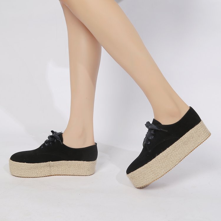 Women's round-toe lace-up casual shoes LadyShow.Store
