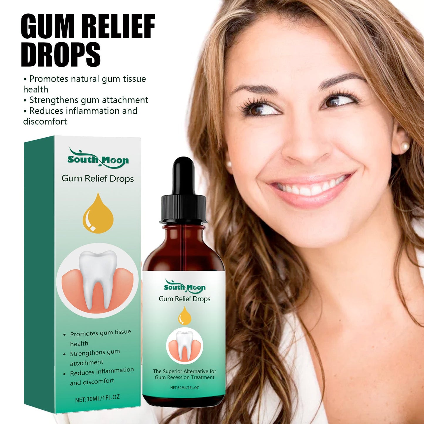 Gum Care Drops Oral Use Tri Light Beauty