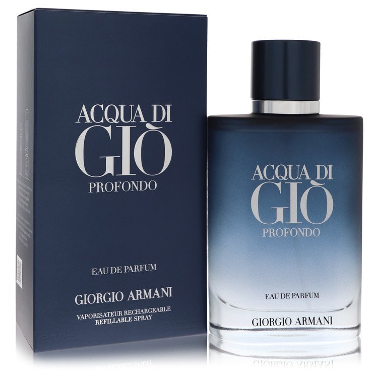 Acqua Di Gio Profondo by Giorgio Armani Eau De Parfum Spray Refillable 3.3 oz (Men) LuxuryLifeWay Online Store