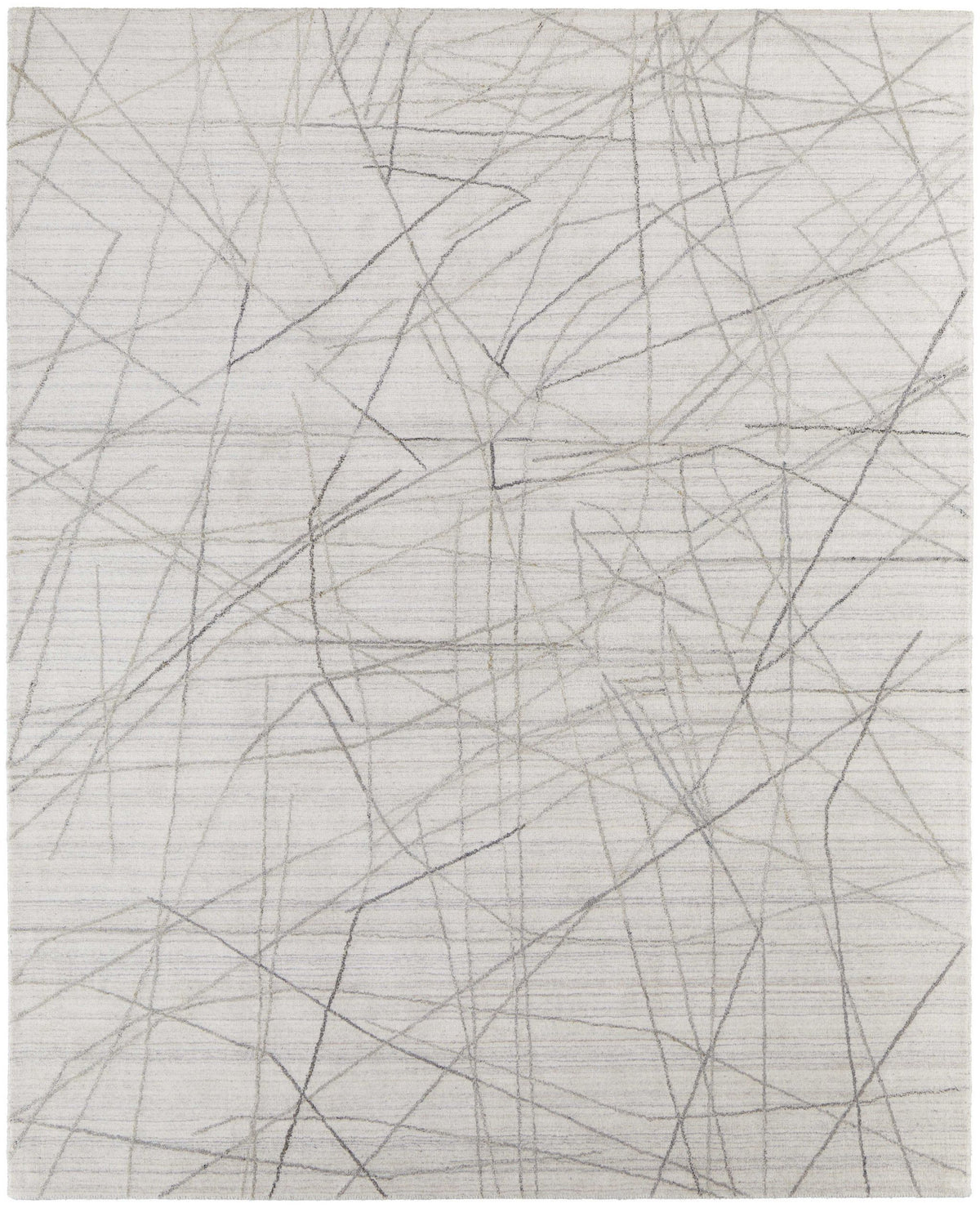 2' X 3' Gray and Ivory Abstract Hand Woven Area Rug LuxuryLifeWay Online Store