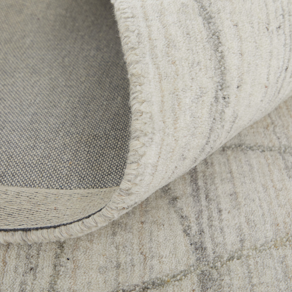 2' X 3' Gray and Ivory Abstract Hand Woven Area Rug LuxuryLifeWay Online Store