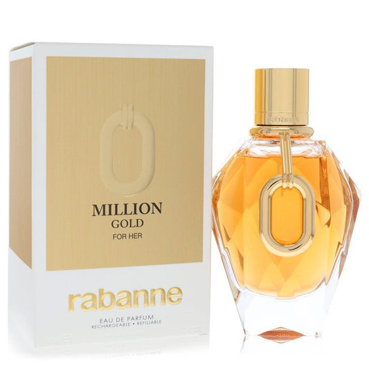 Paco Rabanne Million Gold by Paco Rabanne Eau De Parfum Refillable Spray 3 oz (Women) LuxuryLifeWay Online Store