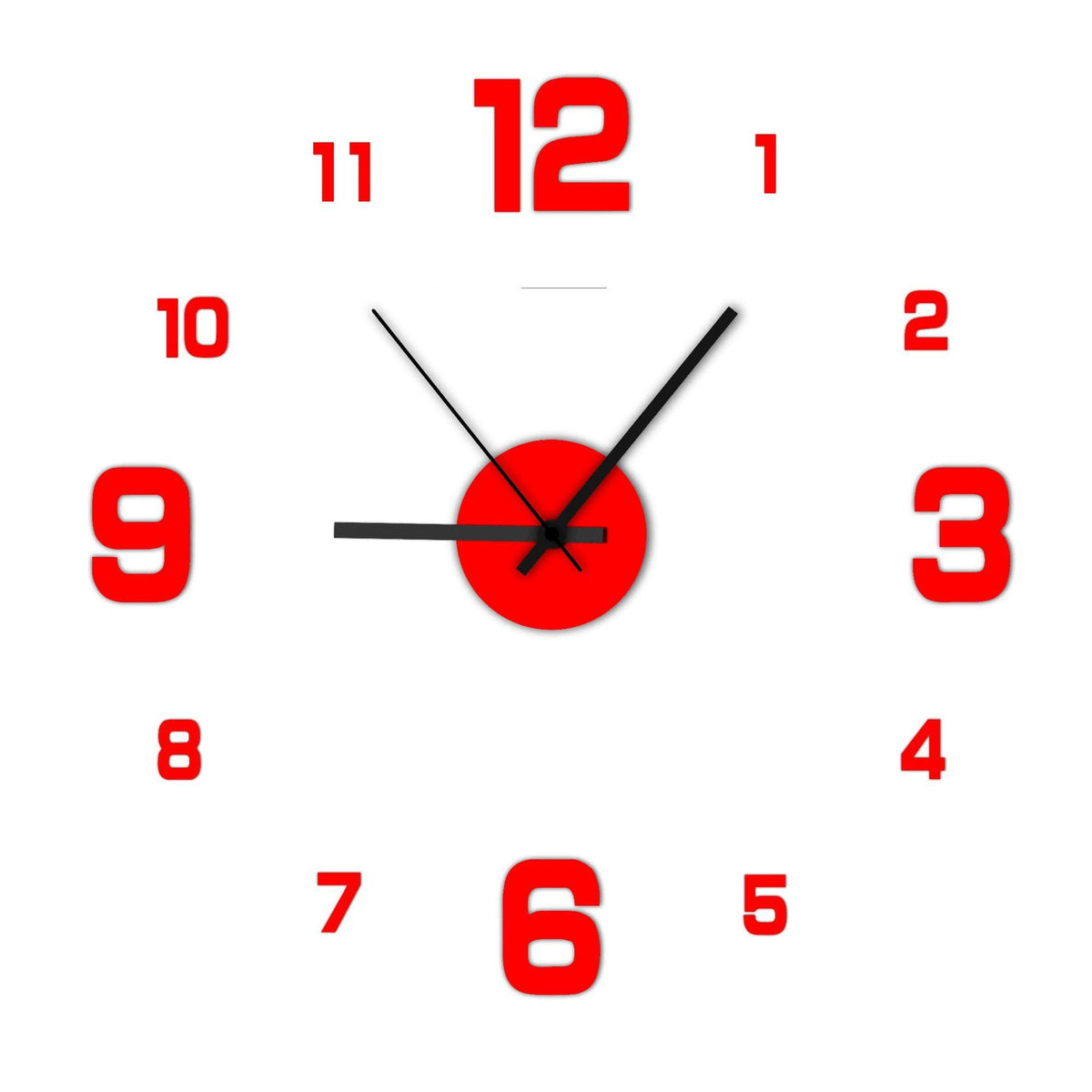 Modern Creative Personality Large Pointer Quartz Wall Clock PearlNestDecor.com