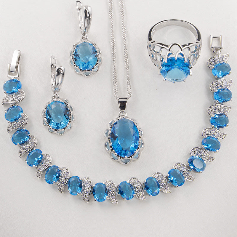 Flower basket earring set