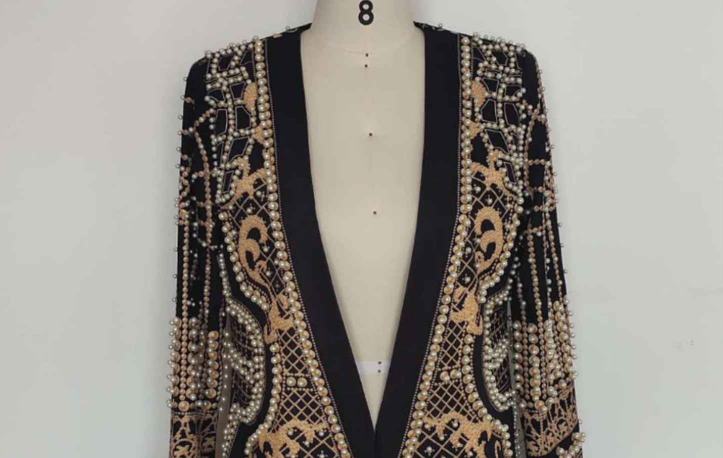Padded Suit Jacket Bubble Bead Printing Women's Clothing Best YouTube Store