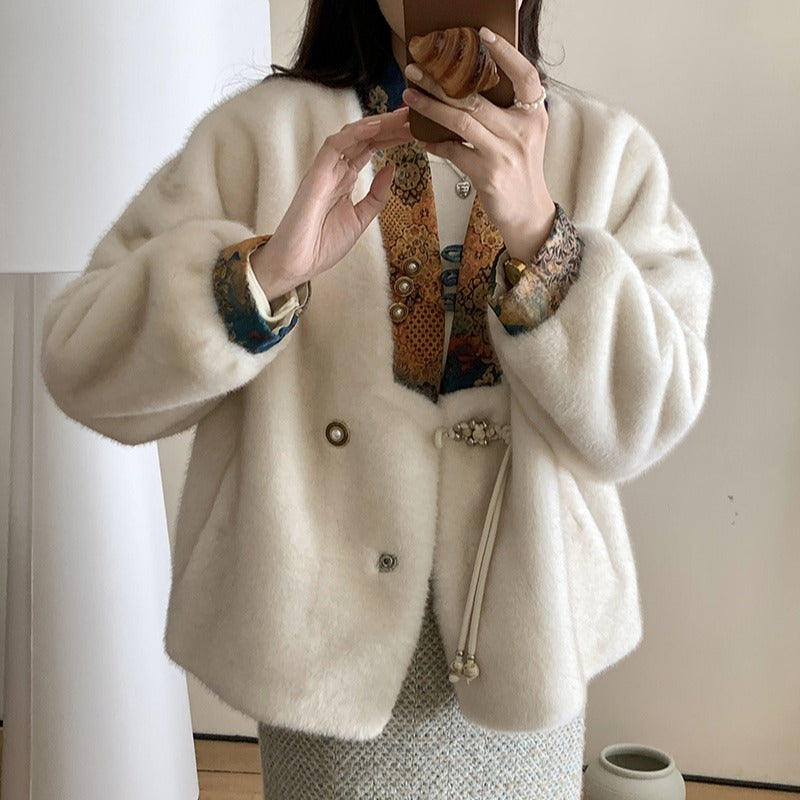 New Chinese Style Environmental Protection Mink Fashionable Coat Best YouTube Store