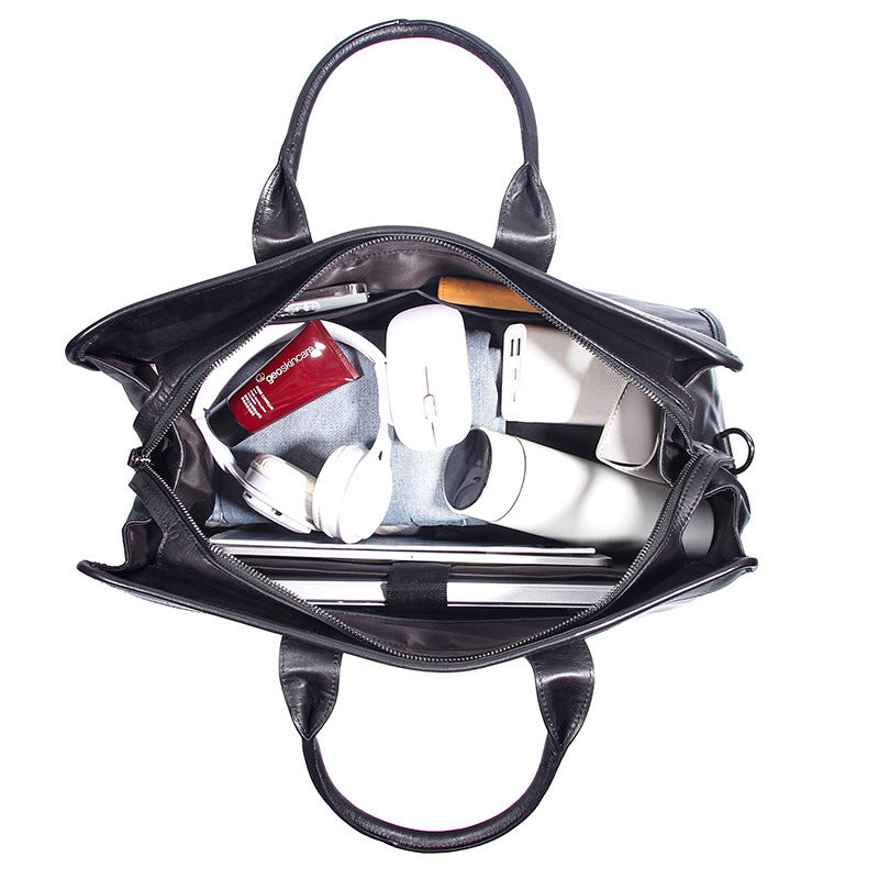 Large Capacity Genuine Leather Travel Luggage Bag Cowhide Handbag LadyShow.Store