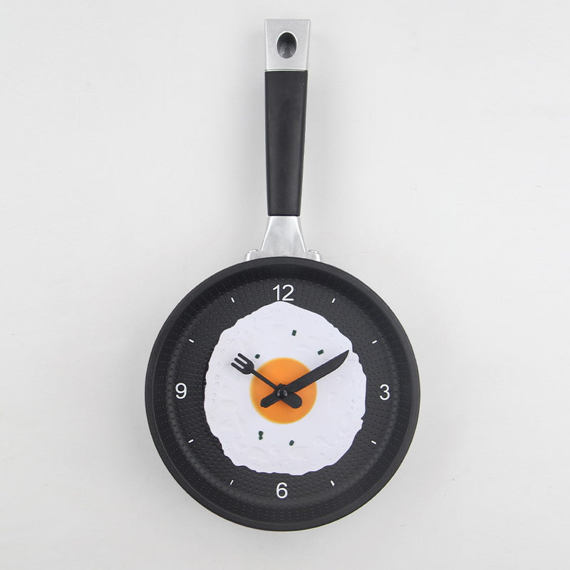 Fried Egg Pan Clock Mute Clock Simple Clock Wall Clock Wall Watch PearlNestDecor.com