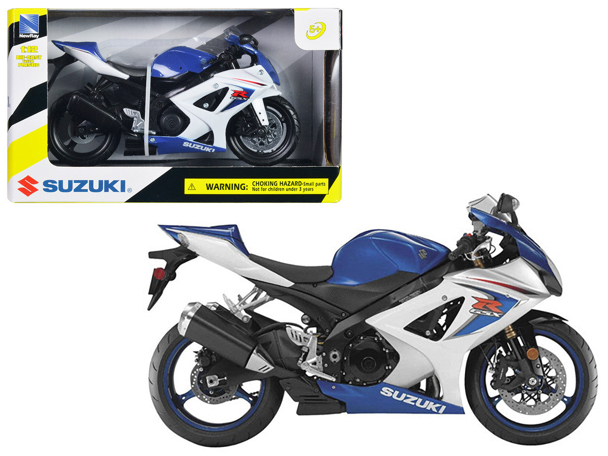 2008 Suzuki GSX-R1000 Blue Bike Motorcycle 1/12 by New Ray LuxuryLifeWay Online Store