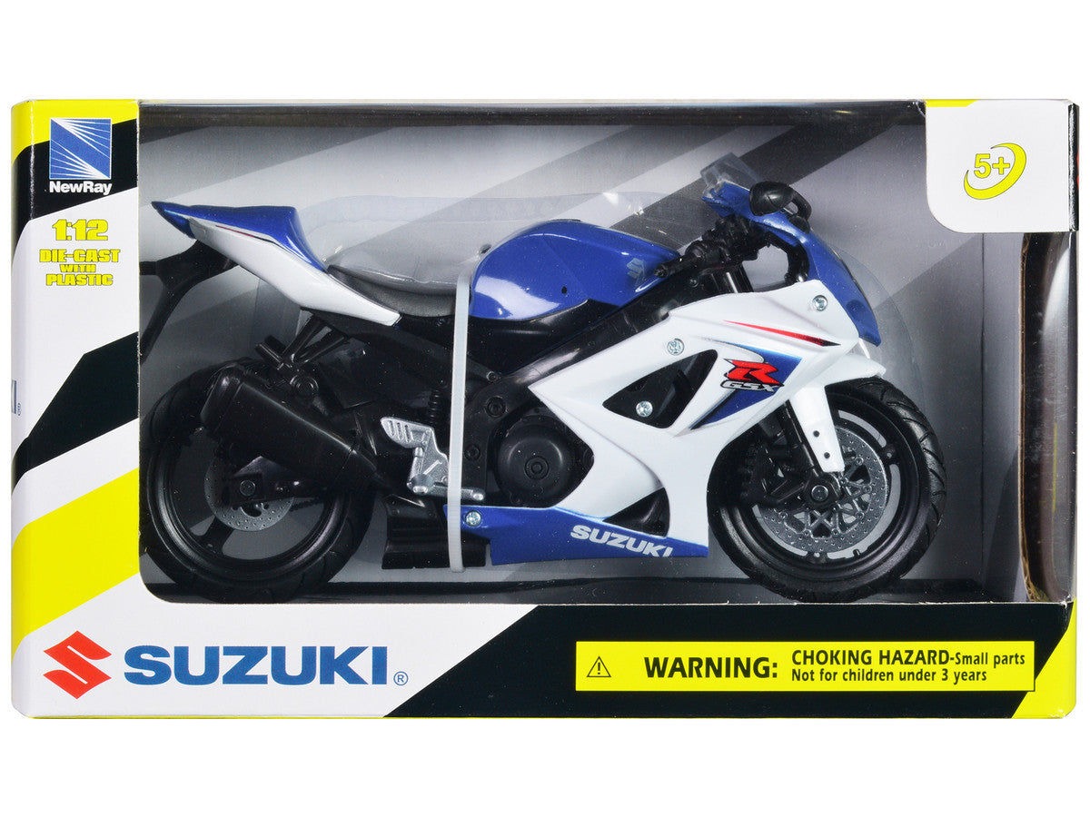 2008 Suzuki GSX-R1000 Blue Bike Motorcycle 1/12 by New Ray LuxuryLifeWay Online Store