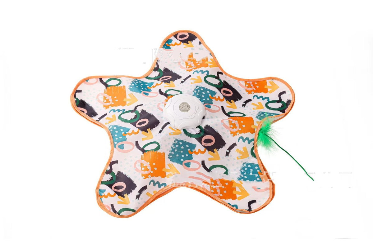 Cat Toys Interactive Hide And Seek Cat Toy With Mouse Squeaky Motion Activated Moving Concealed Feathers Pet Kitten Teaser Toy Pets Products Pets Fashion