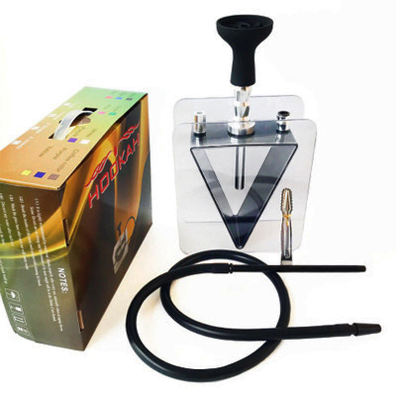 Acrylic Inverted Triangle Hookah Suit Plastic Kettle PearlNestDecor.com