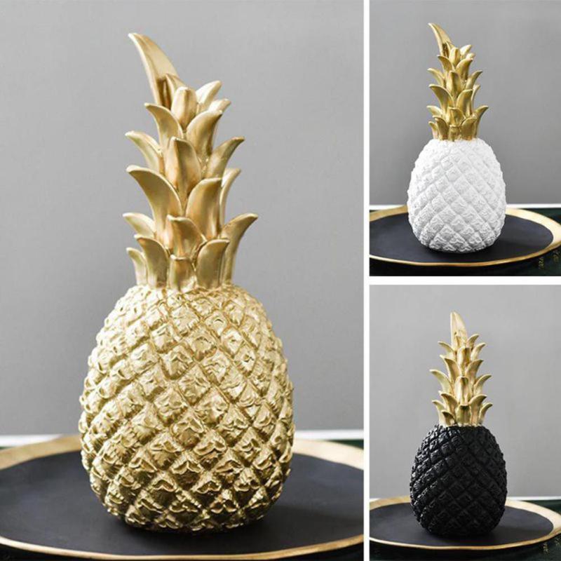 Gold Pineapple Resin Window Display Decor Pi-Mart