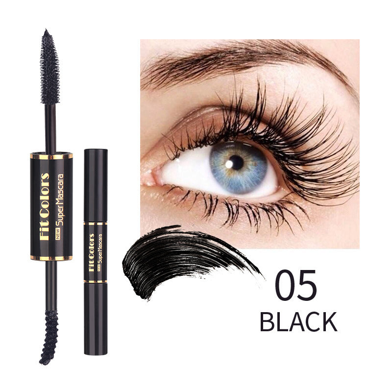 Double-headed Color Mascara Thick Curl More Than Waterproof Not Smudge White Eyebrow Dyeing