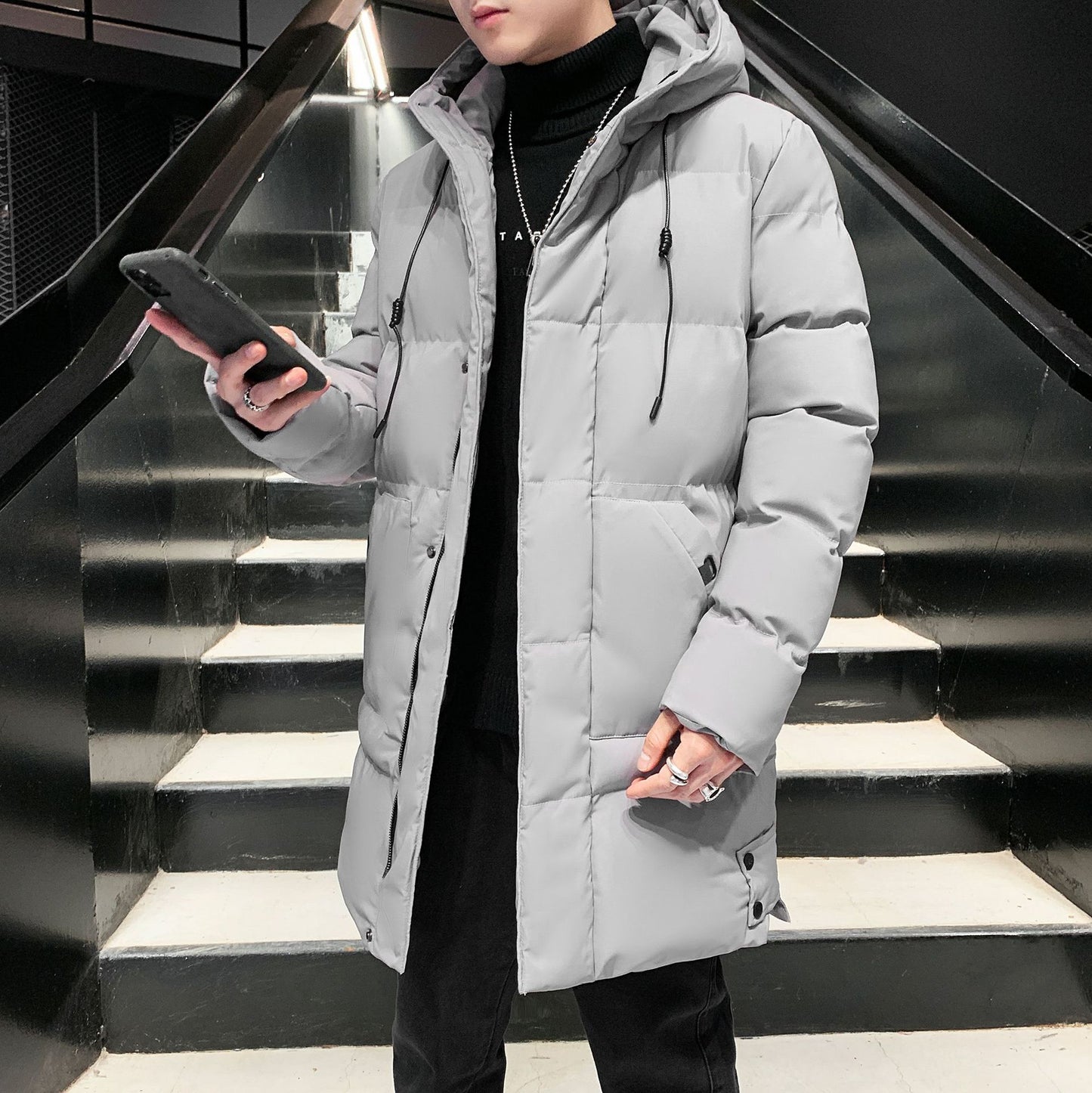 Trendy brand winter down padded jacket