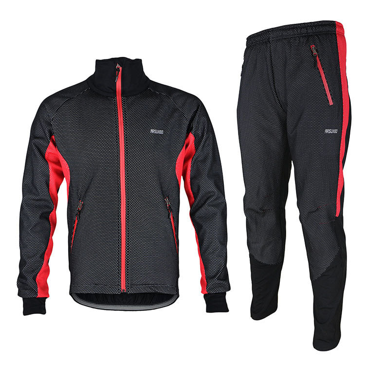 ARSUXEO Autumn Winter Three-Layer Cycling Jacket & Pants Pi-Mart