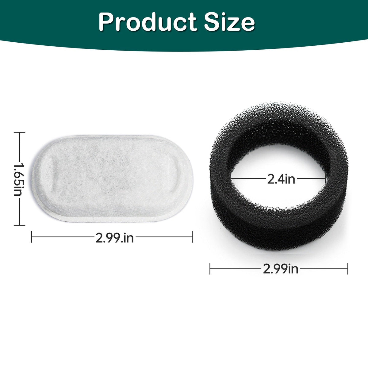 Non-woven Fabric Pet Water Dispenser Filter Element Stainless Steel Pets Fashion