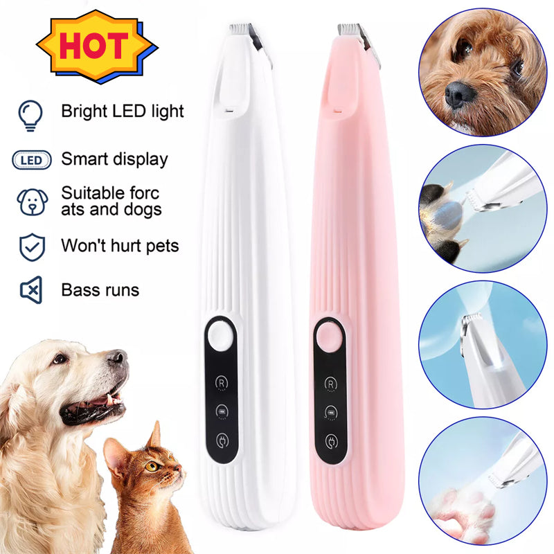 Pets Efficient LED Shaving Cat Dog Foot Hair Electric Clipper Pet Products Best YouTube Store