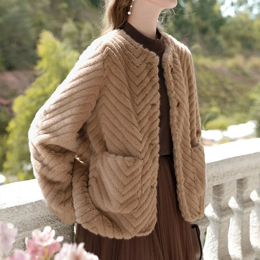 Furry Coat Women's Autumn And Winter Leisure Coat Best YouTube Store
