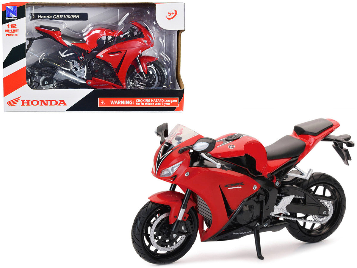 Honda CBR 1000RR Motorcycle Red and Black 1/12 Diecast Model by New Ray LuxuryLifeWay Online Store