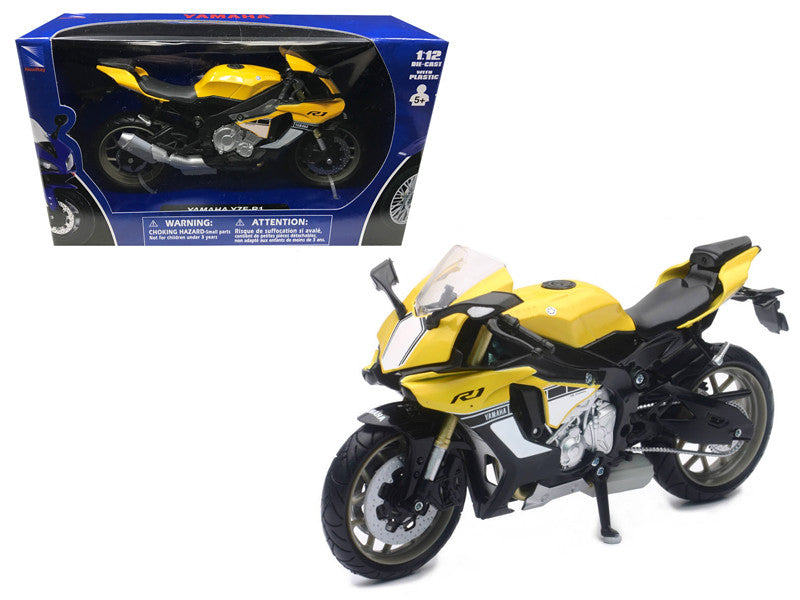 2016 Yamaha YZF-R1 Yellow Motorcycle Model 1/12 by New Ray LuxuryLifeWay Online Store