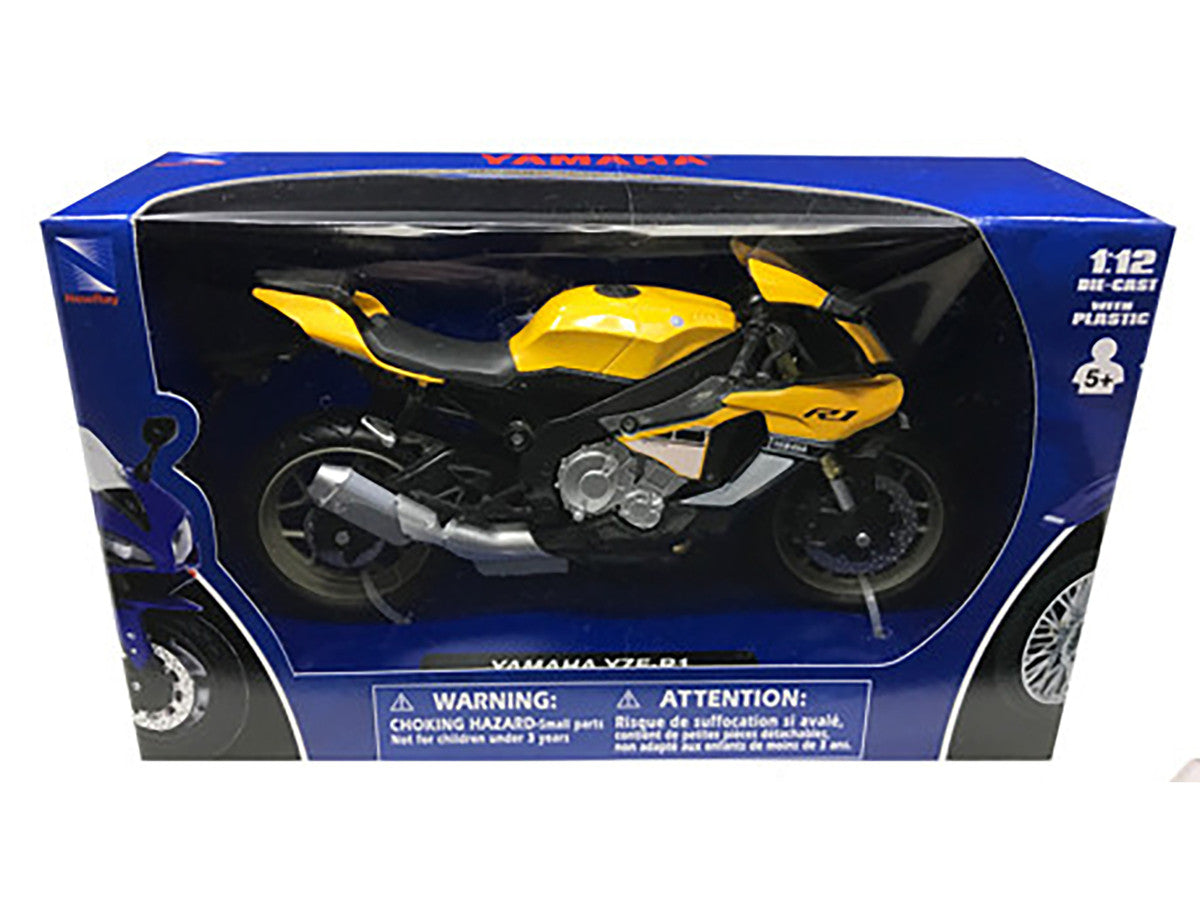2016 Yamaha YZF-R1 Yellow Motorcycle Model 1/12 by New Ray LuxuryLifeWay Online Store