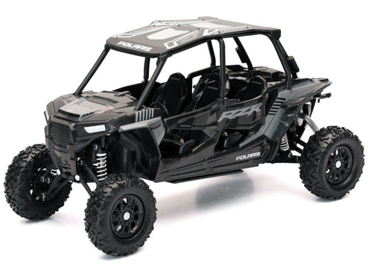 Polaris RZR XP 4 Turbo EPS Sport UTV Onyx Black with Gray Graphics 1/18 Diecast Model by New Ray LuxuryLifeWay Online Store