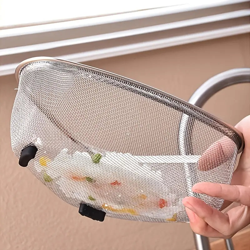 Triangular Stainless Steel Sink Drainer Basket (1PC) Best YouTube Store