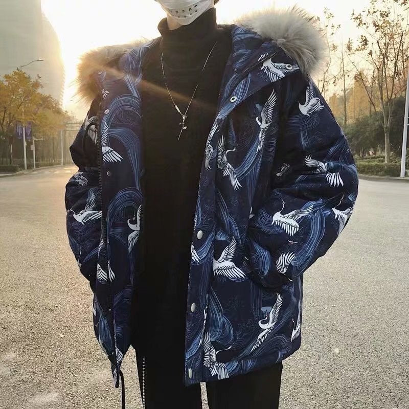 Men's Winter Thick Fur Collar Bread Jacket (Trendy Style) Pi-Mart