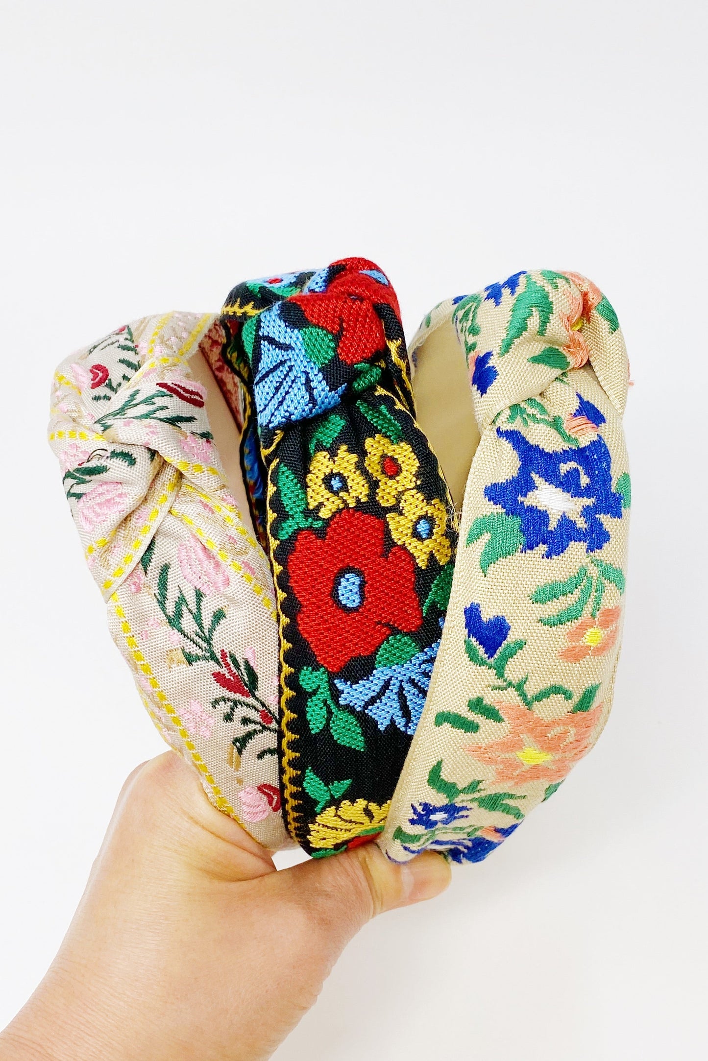 French Floral Embroidered Headband LadyShow.Store