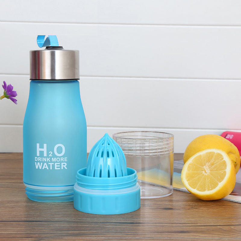 Sports Plastic Lemon Water Bottle LadyShow.Store