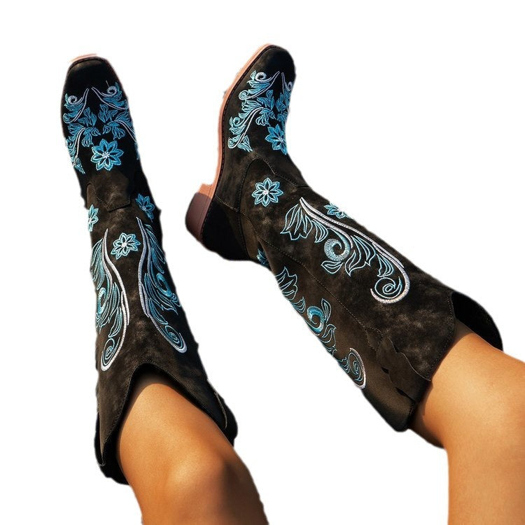 Plus Size High Cylinder Below The Knee Boots LadyShow.Store