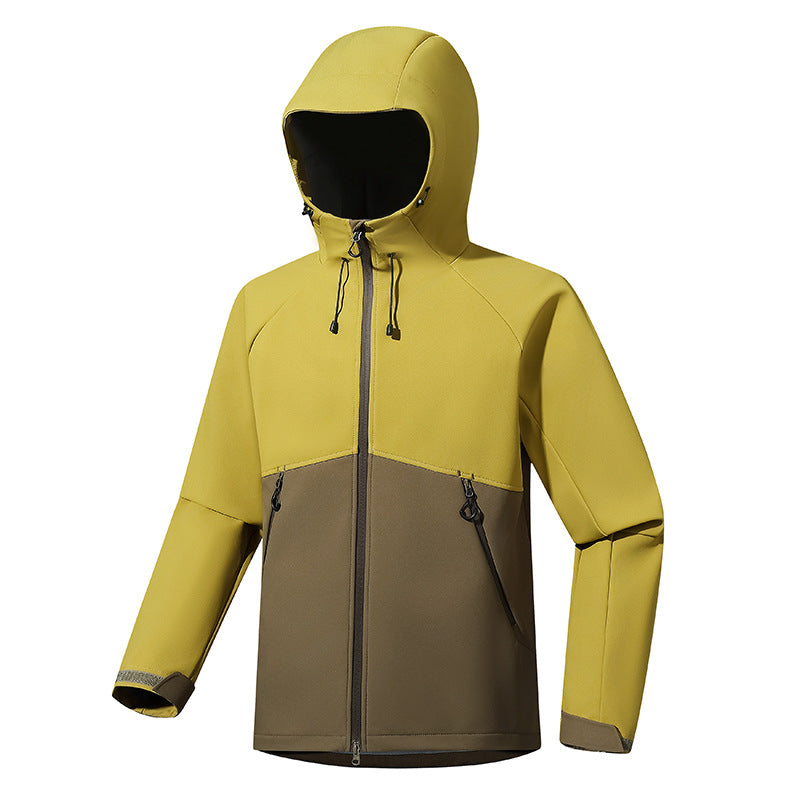 Men's Softshell Jacket 2026 New Spring And Autumn Windproof Waterproof Outdoor Sports Mountaineering Jacket Couple's Coat NorixaFashion.com