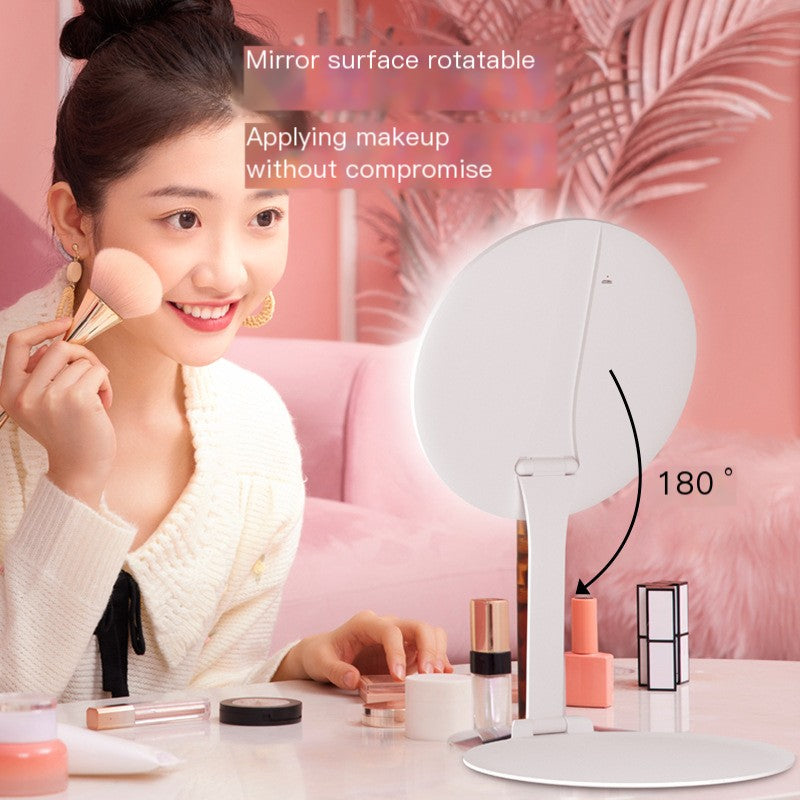 LED Makeup Mirror with Touch Control and Foldable Design LadyShow.Store