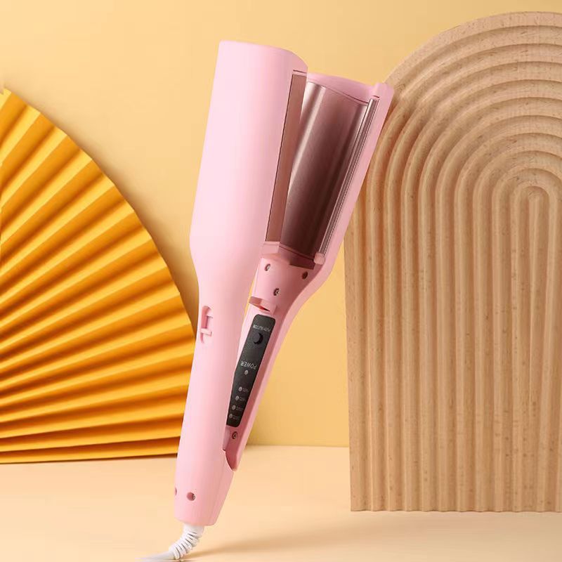 Hair Curling Iron 32mm Deep Wave Hair Curler 4 Temperature Adjustable Fast Heating Crimping Iron Styler Wand For All Hair Style LadyShow.Store