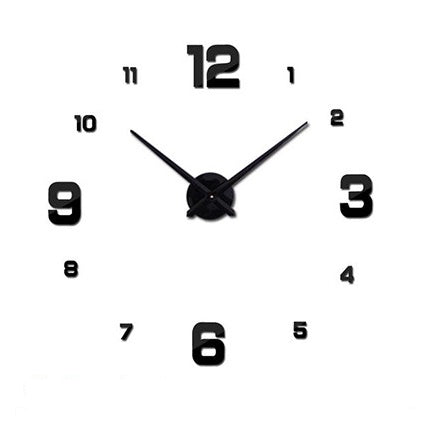 Creative Living Room Oversized 3D Digital Wall Clock PearlNestDecor.com
