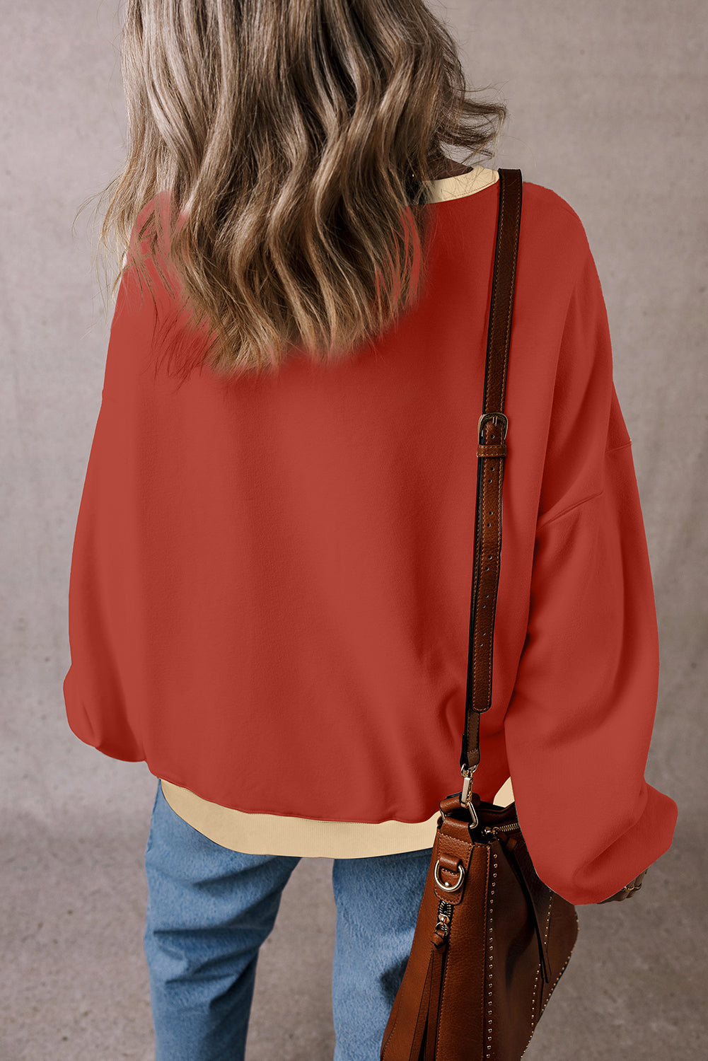 Abigail Drop Shoulder Oversized Sweatshirt LuxuryLifeWay Online Store