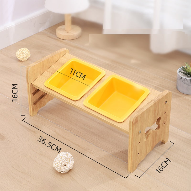 Adjustable Cat Bowl Dog Bowl Neck Protector Pet Supplies Pets Fashion