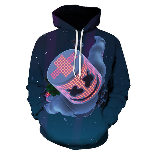 Digital printed men's sports hoodie