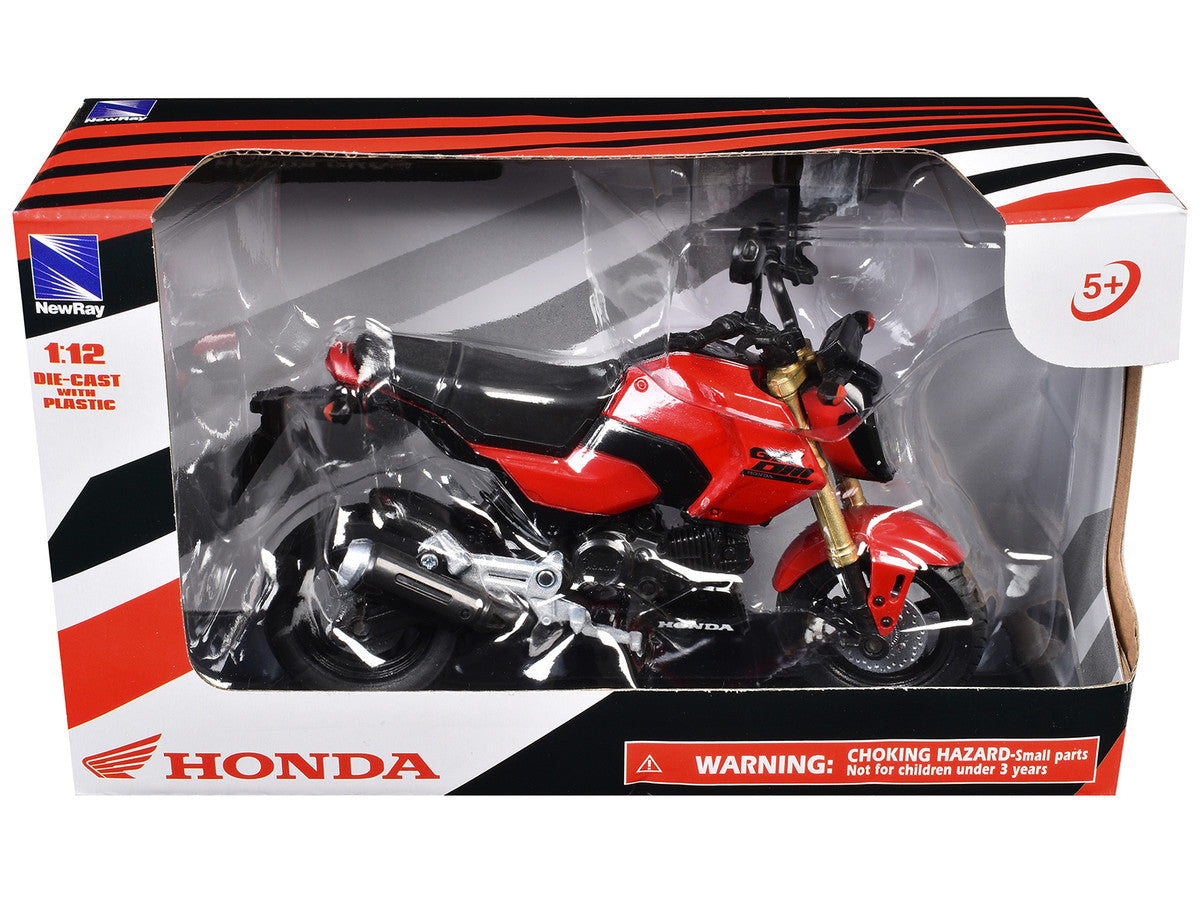 Honda GROM Motorcycle Red 1/12 Diecast Model by New Ray LuxuryLifeWay Online Store