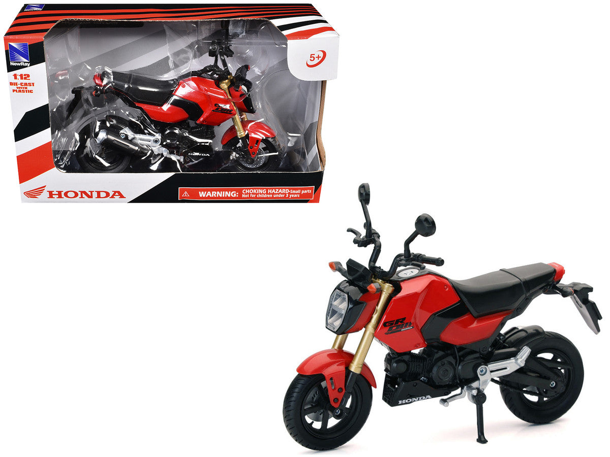 Honda GROM Motorcycle Red 1/12 Diecast Model by New Ray LuxuryLifeWay Online Store